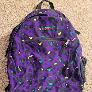 JanSport backpack ( purple cheetah )